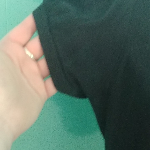 Black Top with Black & White Polka Dot Collar 2X - Picture 7 of 8